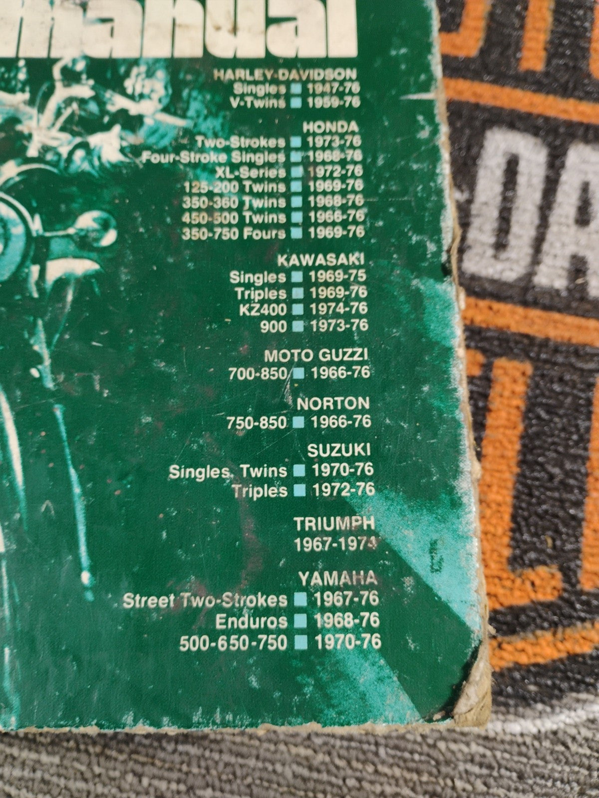 Chilton Motorcycle Manual 1947-76 Harley Davidson Moto Guzzi Triumph Suzuki 6509