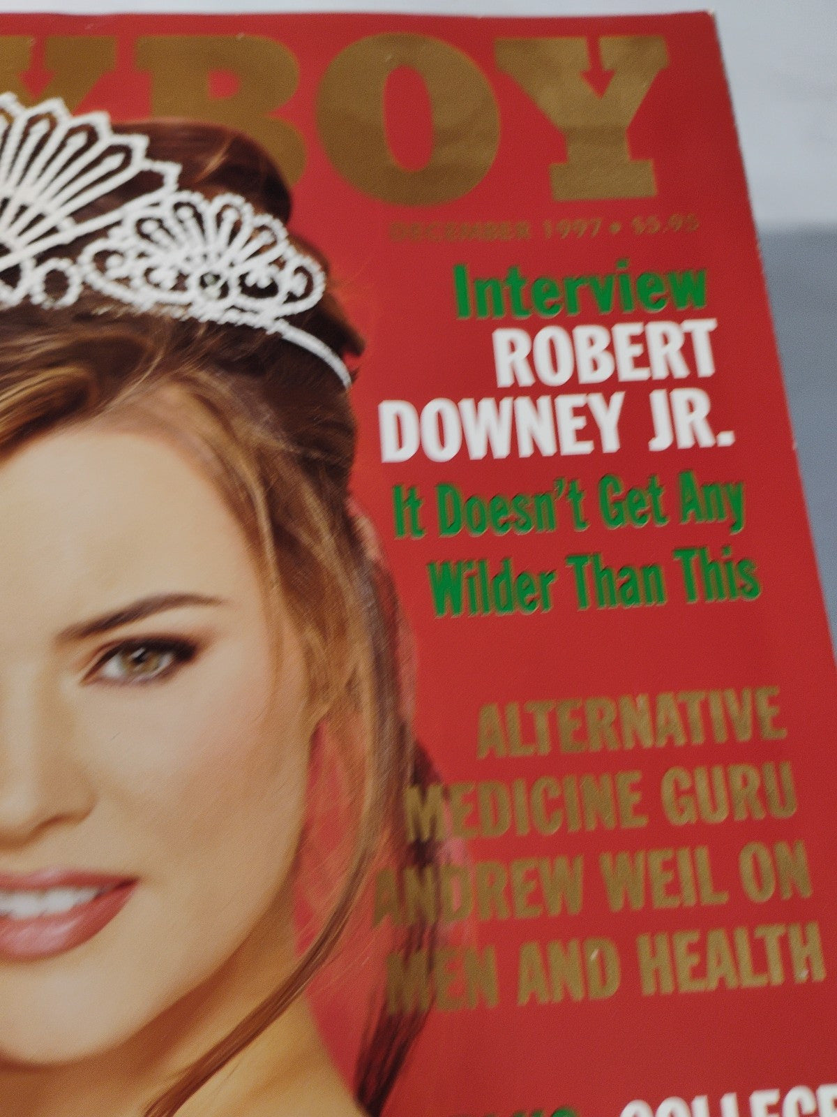 December 1997 Playboy Magazine - Karen McDougal, Danielle House, Robert Downey J