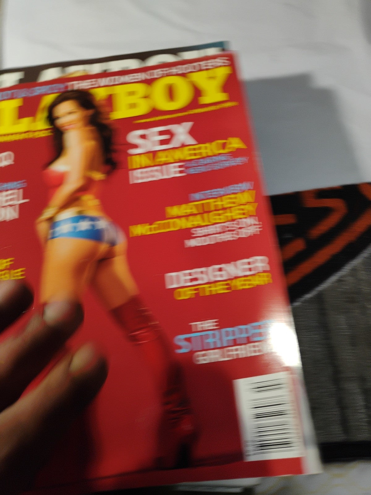 PLAYBOY Magazine FEBRUARY 2008, MICHELLE MCLAUGHLIN Centerfold, WOMEN OF HOOTERS