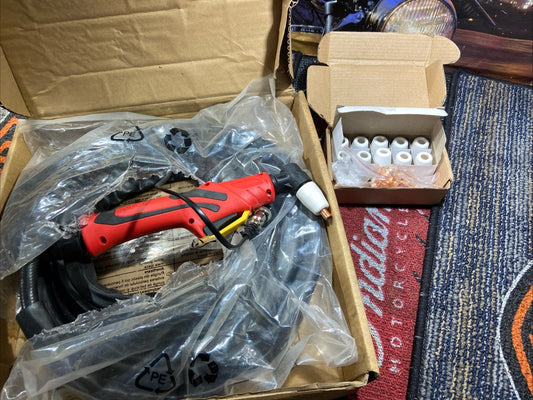 Reboot Plasma Cutter Torch 40A PT31 16FT High Duty Cycle for Cut Black+red 