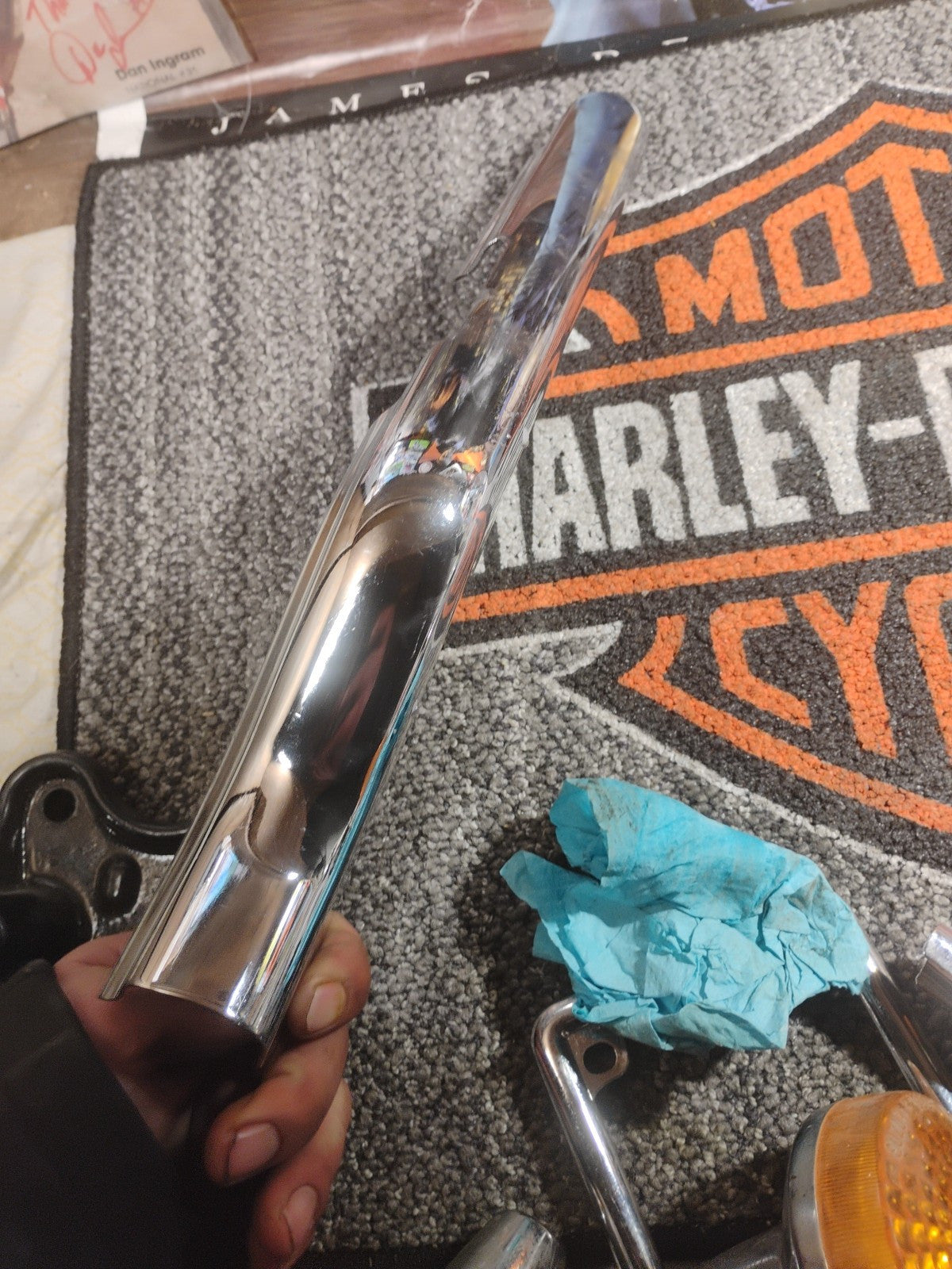 2000-06 Harley Davidson Electra Glide Ultra Classic CVO FENDER  Left STRUT COVER