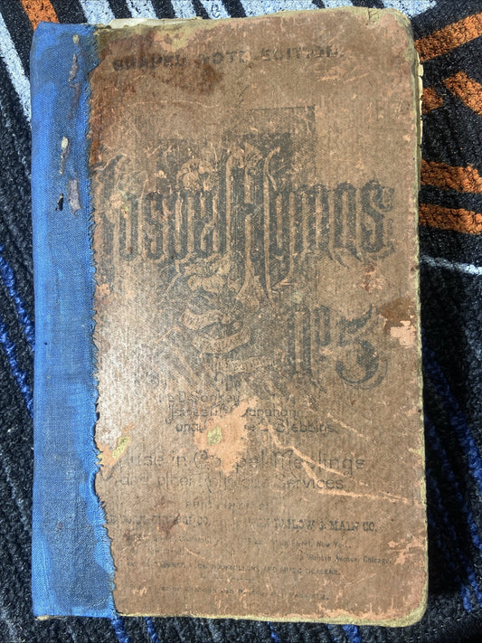 Gospel Hymns No. 5,  Sunday School Ira D. Sankey 1887 & Handwritten hymn Lyrics