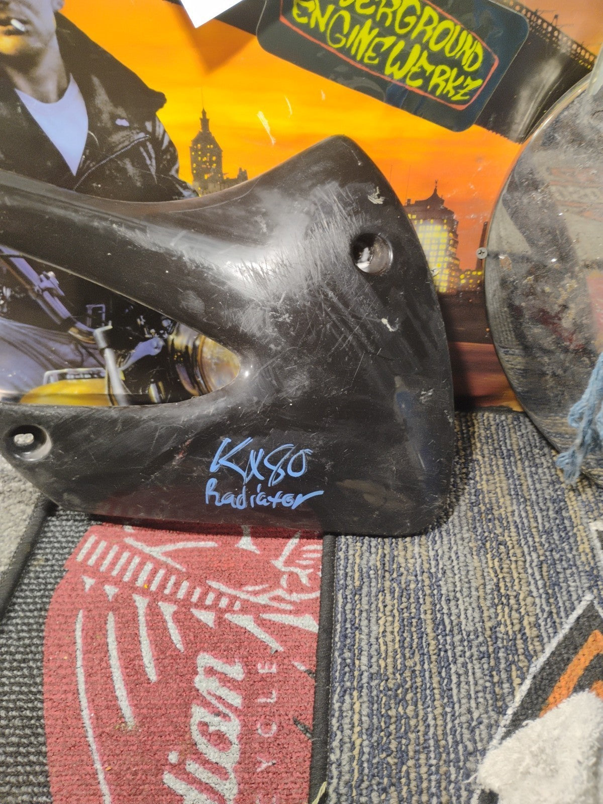 2003 KAWASAKI KLX 110    LEFT / Right TANK COVER  49089-1144 No Cracks