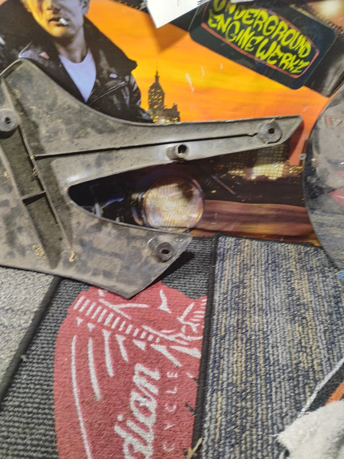 2003 KAWASAKI KLX 110    LEFT / Right TANK COVER  49089-1144 No Cracks