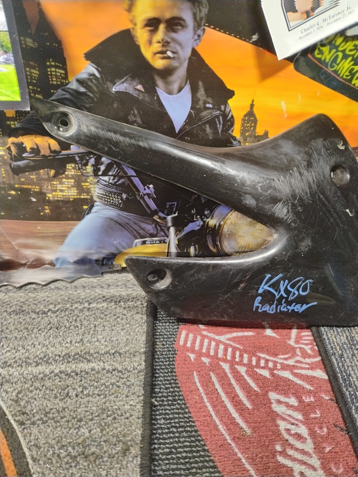 2003 KAWASAKI KLX 110    LEFT / Right TANK COVER  49089-1144 No Cracks