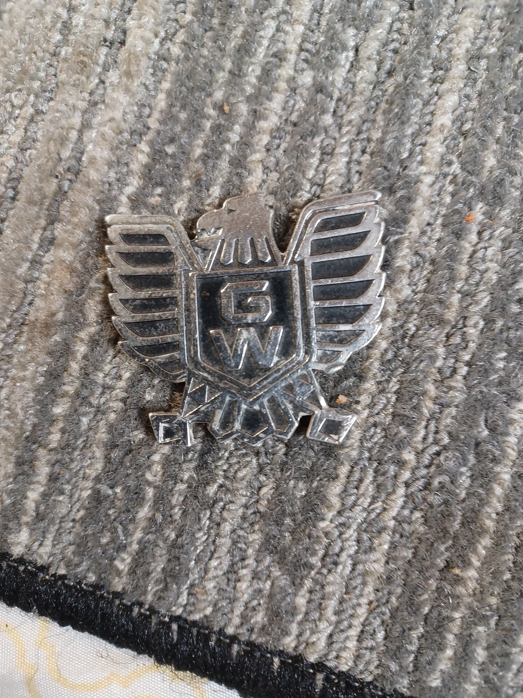 Honda OEM Fuel Tank Side Cover Fender Black & Gold Gold Wing Badge Emblem