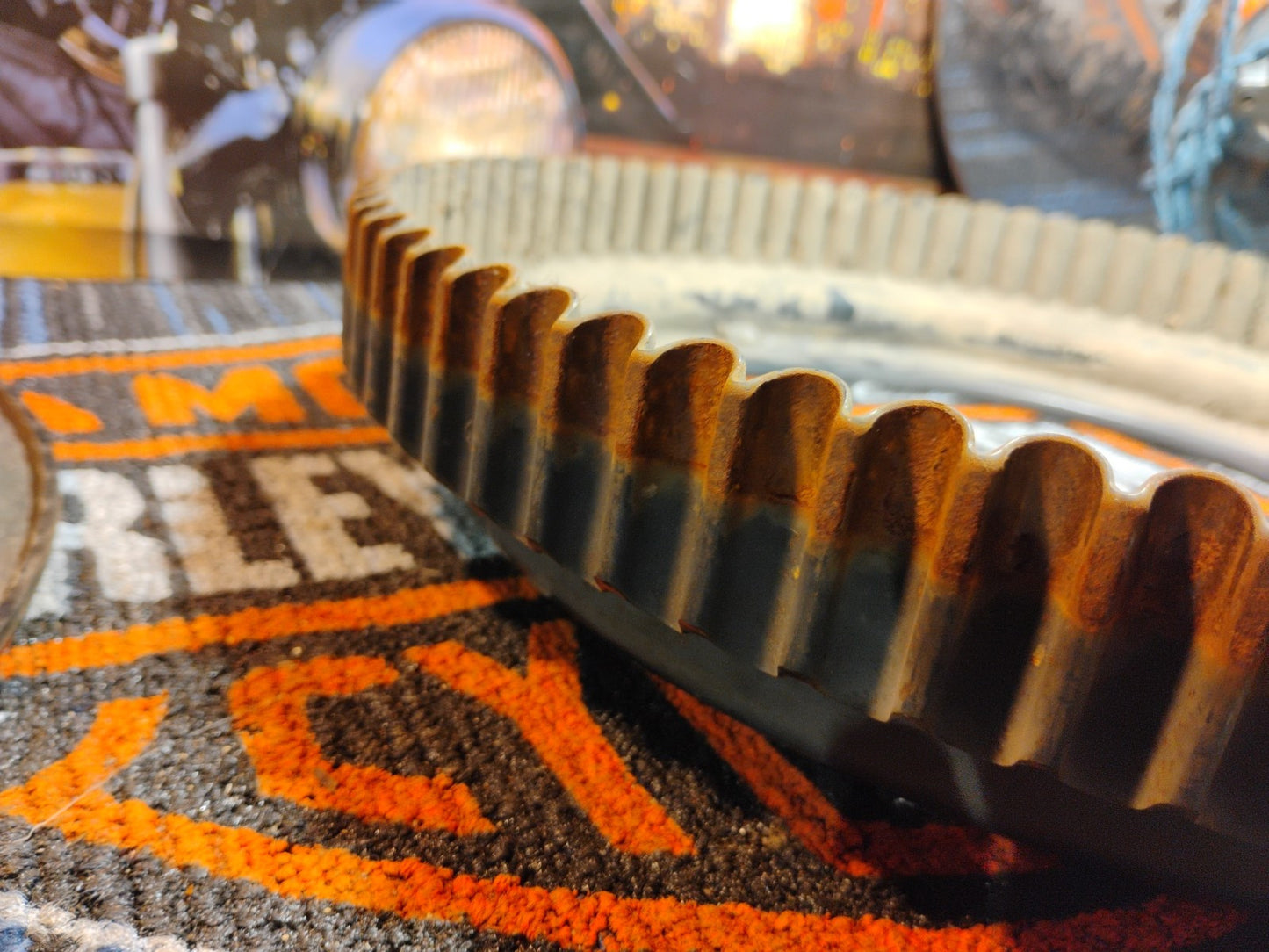 2001 BUELL BLAST P3 REAR DRIVE BELT PULLEY W/ PULLY SHEILD