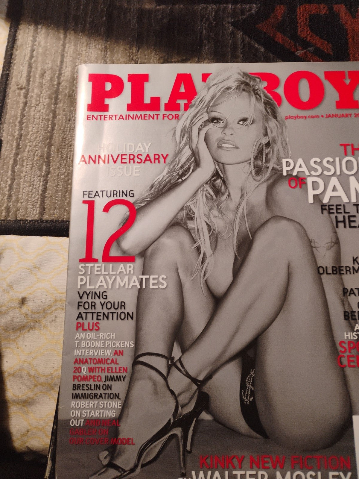 Playboy Magazine: January 2007 - Pamela Anderson, Ellen Pompeo Jimmy Breslin