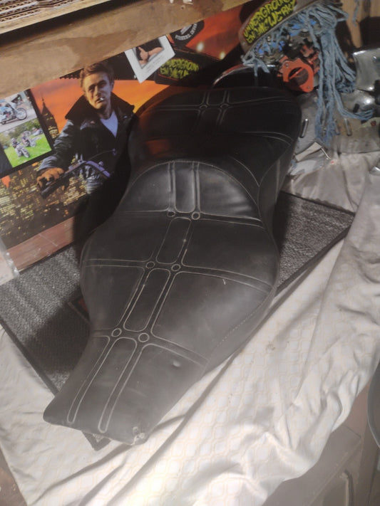 Harley Black Comfort Flex For 1980 Shovelhead Flh Electra Glide Amf Oem