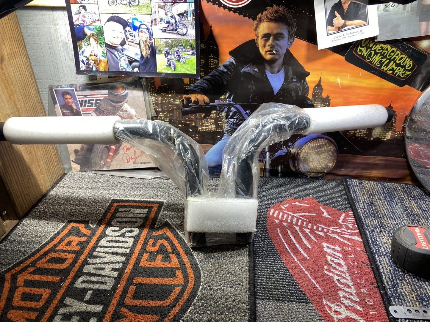 Harley Davidson 6inch Rise 1inch Handlebars Black