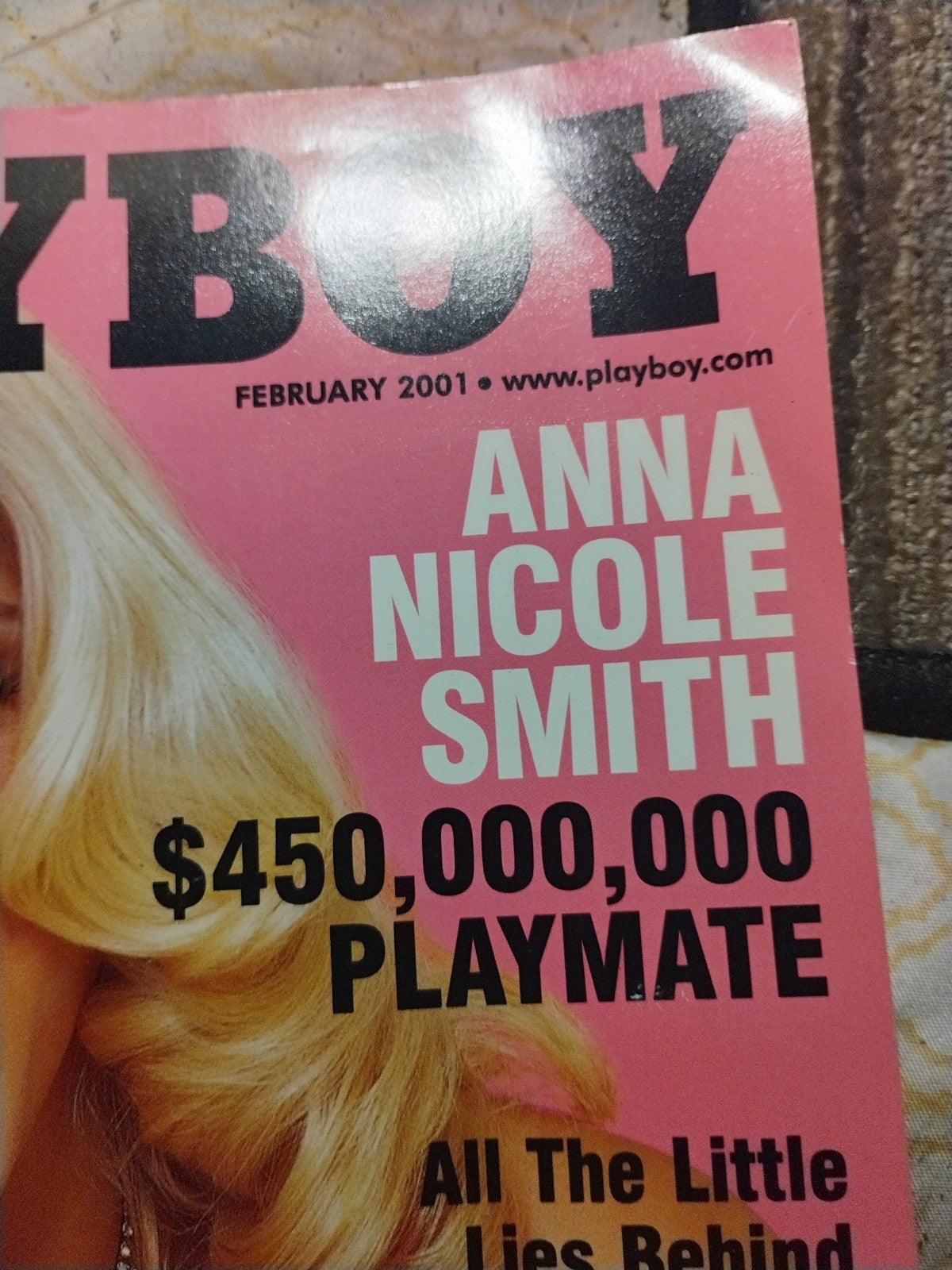 Playboy Magazine February 2001 Anna Nicole Smith Vince McMahon