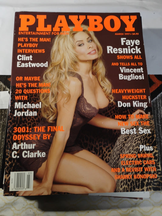 March 1997 Playboy Magazine - Faye Resnick, Clint Eastwood InterW MICHAEL JORDAN