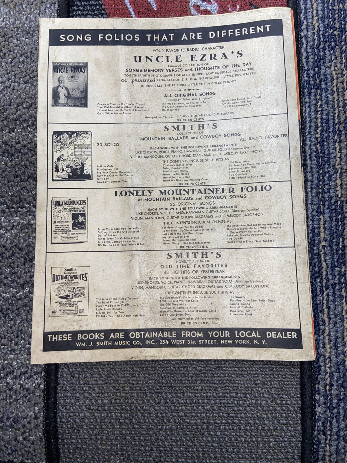 Red River Valley Vintage Sheet Music 1937
