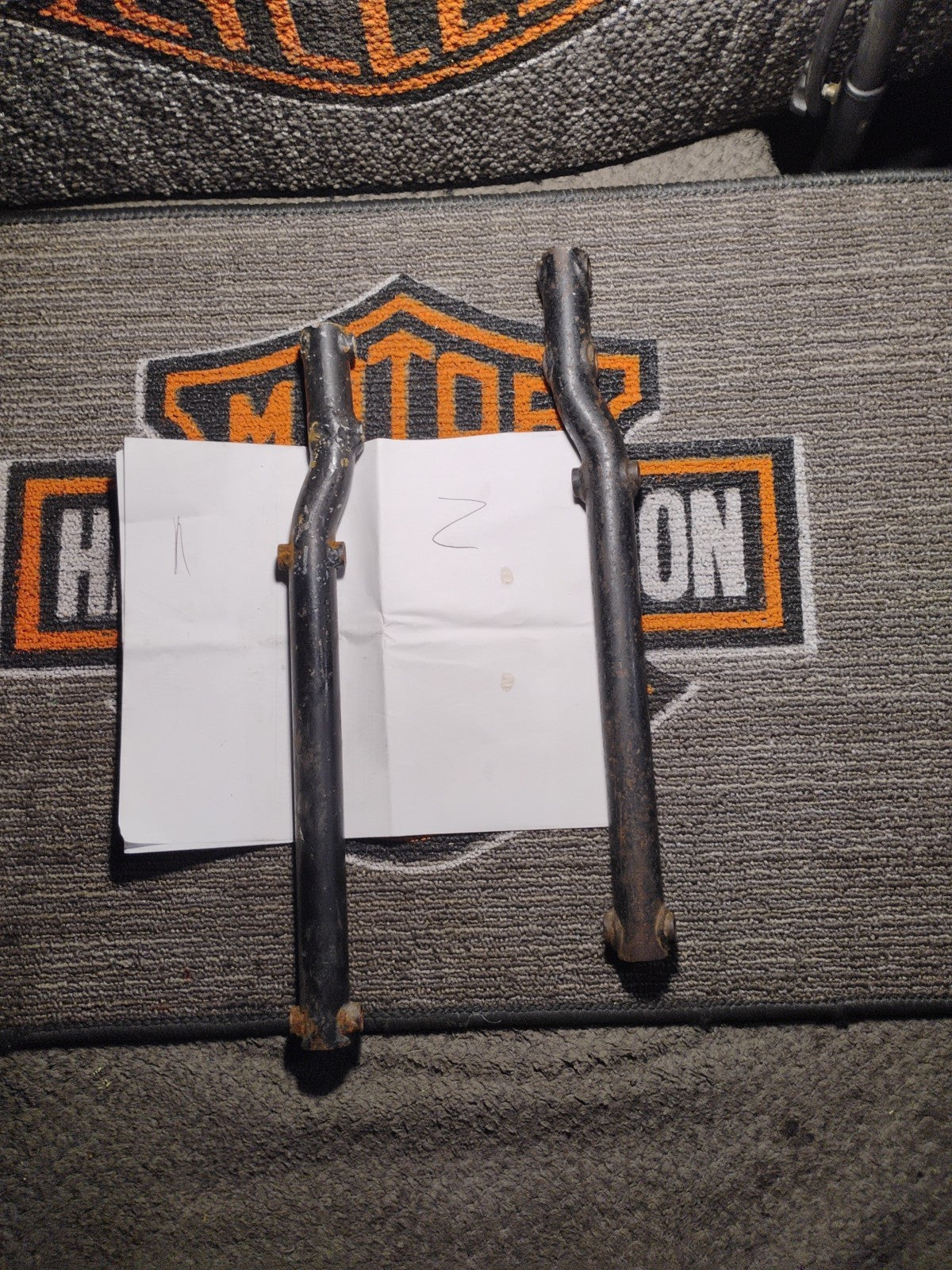 Harley Original Exhaust Support Holder Exhaust Mount Black Panhead