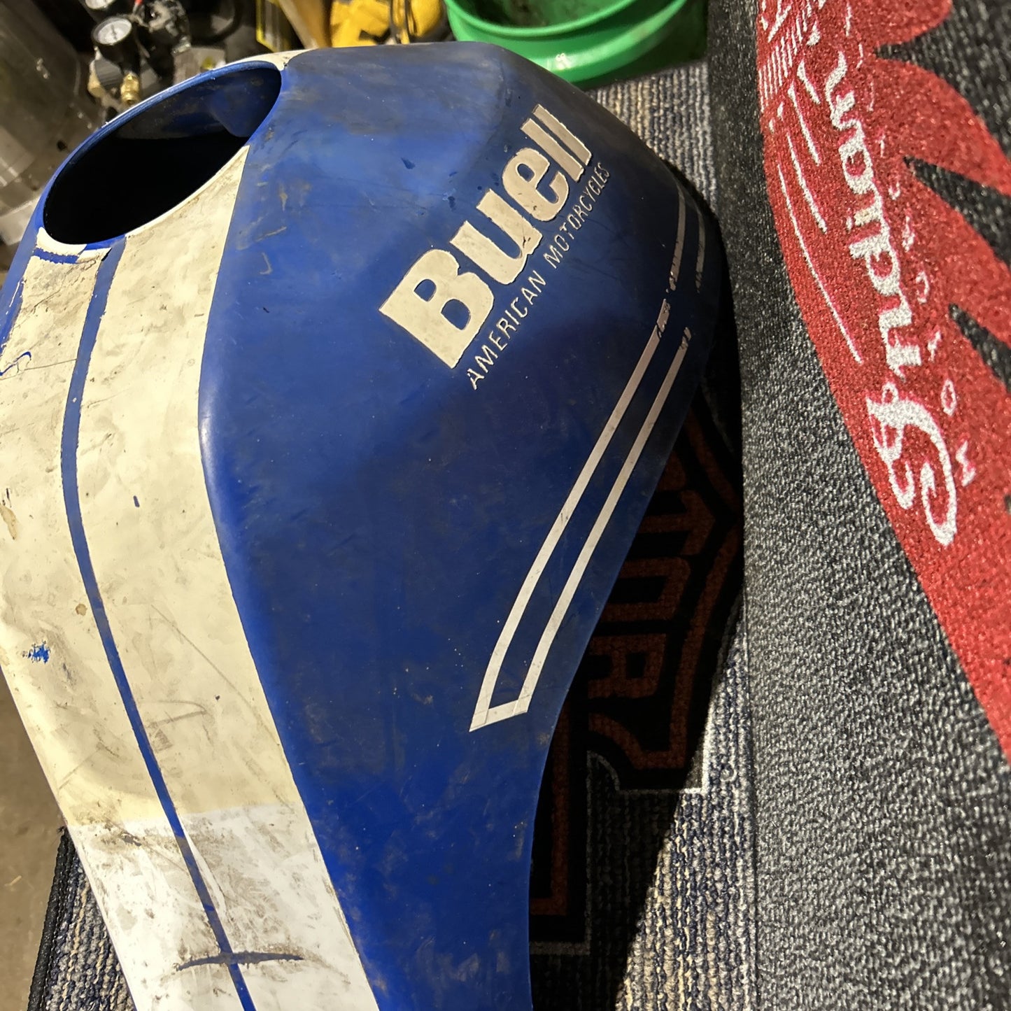 01 BUELL BLAST FUEL TANK COVER BLUE OEM