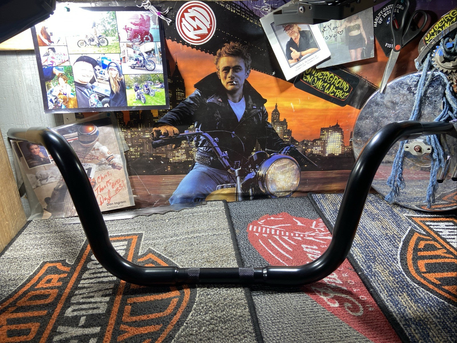 12inch Rise Harley Davidson Bagger Bars 1-1/4inch Black