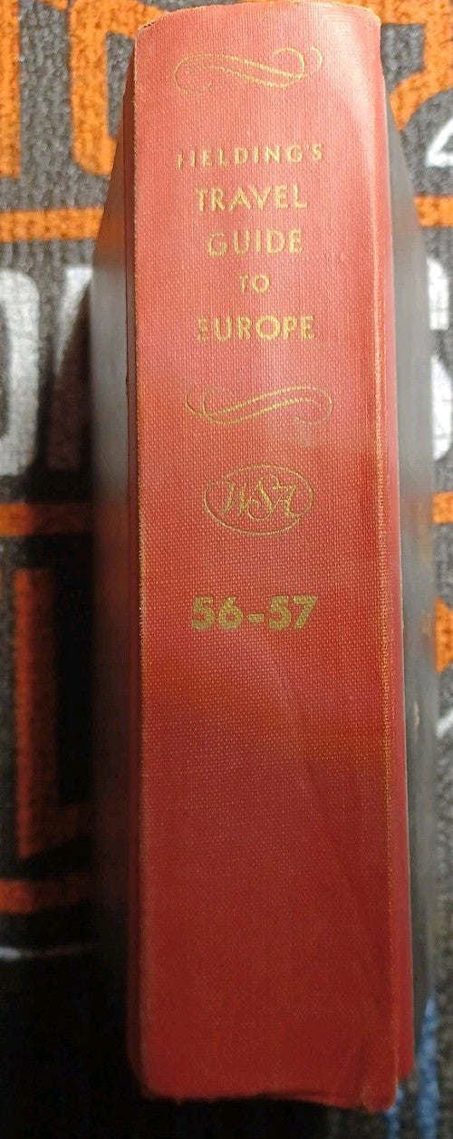 1956-57 Fielding's Travel Guide to Europe by Temple Fielding HC 