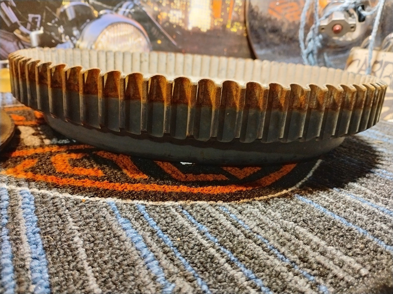 2001 BUELL BLAST P3 REAR DRIVE BELT PULLEY W/ PULLY SHEILD