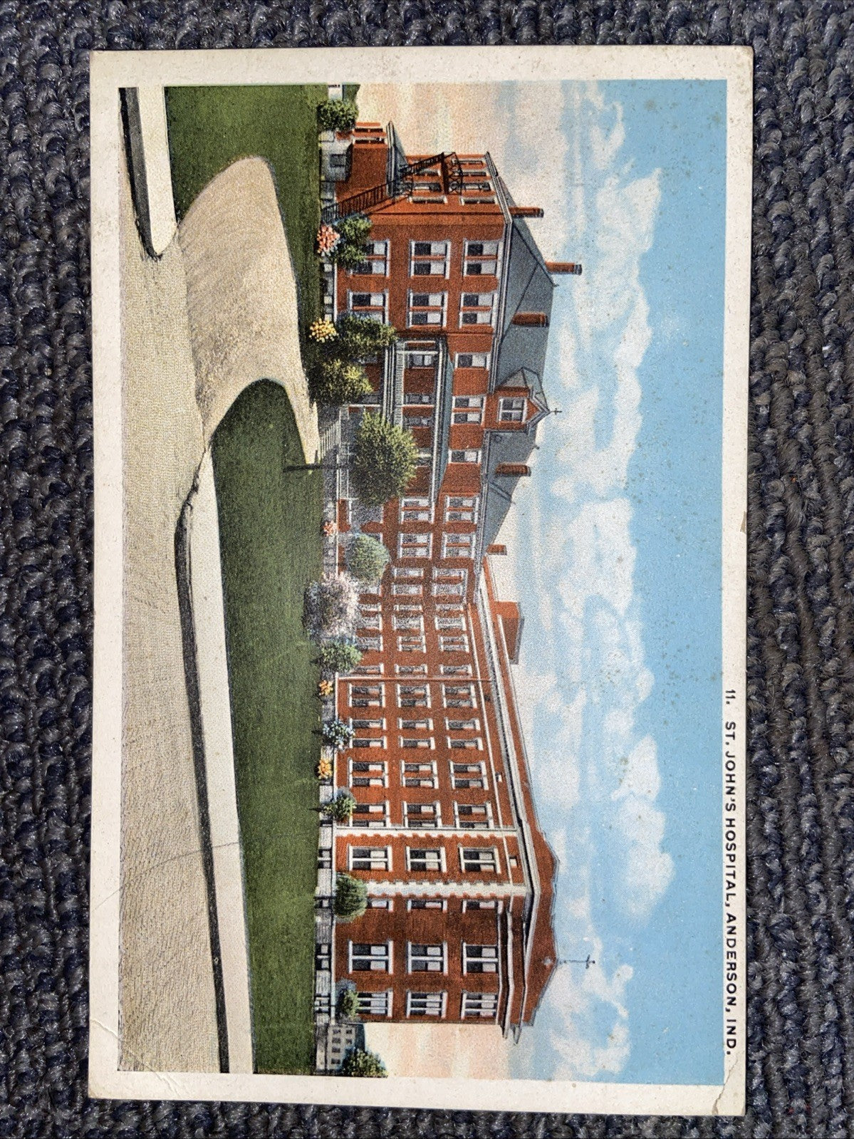 Lot Of 7 Vintage Landmark Anderson IN Post Cards 1930s