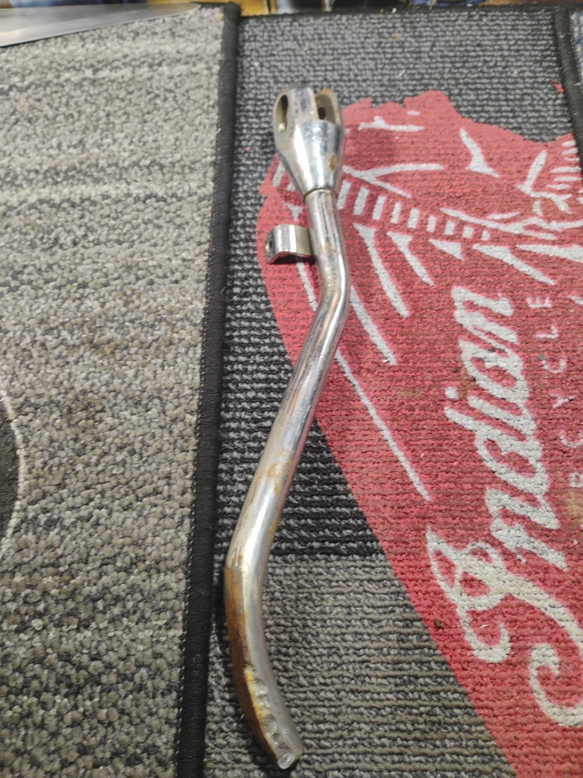 Vintage Harley Ironhead Sportster Kick Stand Old Chrome Chopper Custom Top Sprng