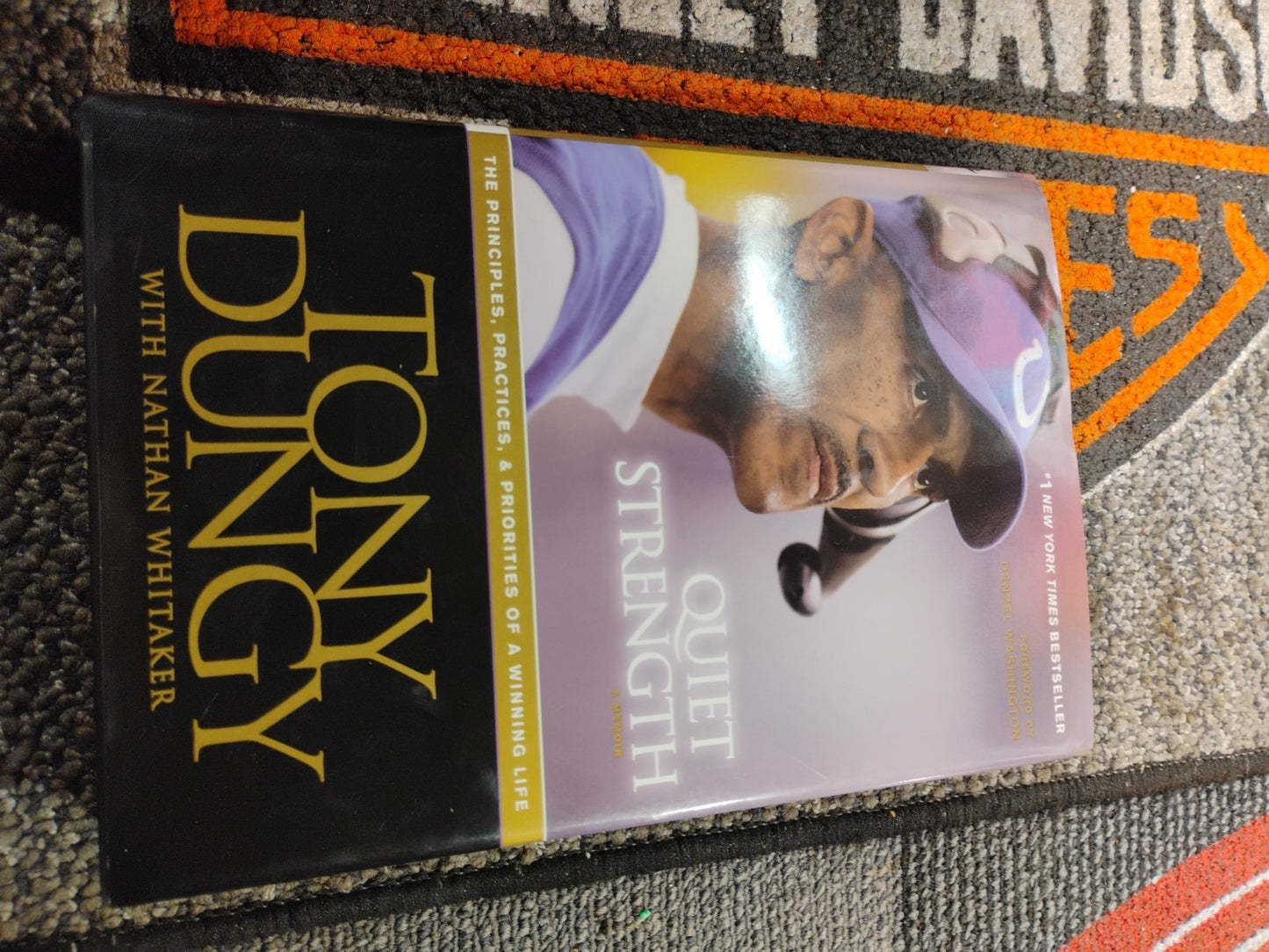 Quiet Strength Tony Dungy With Nathan Whitaker Colts Football Coach Hard Back DJ