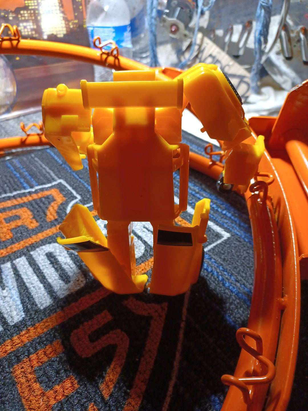 Yellow transformer car