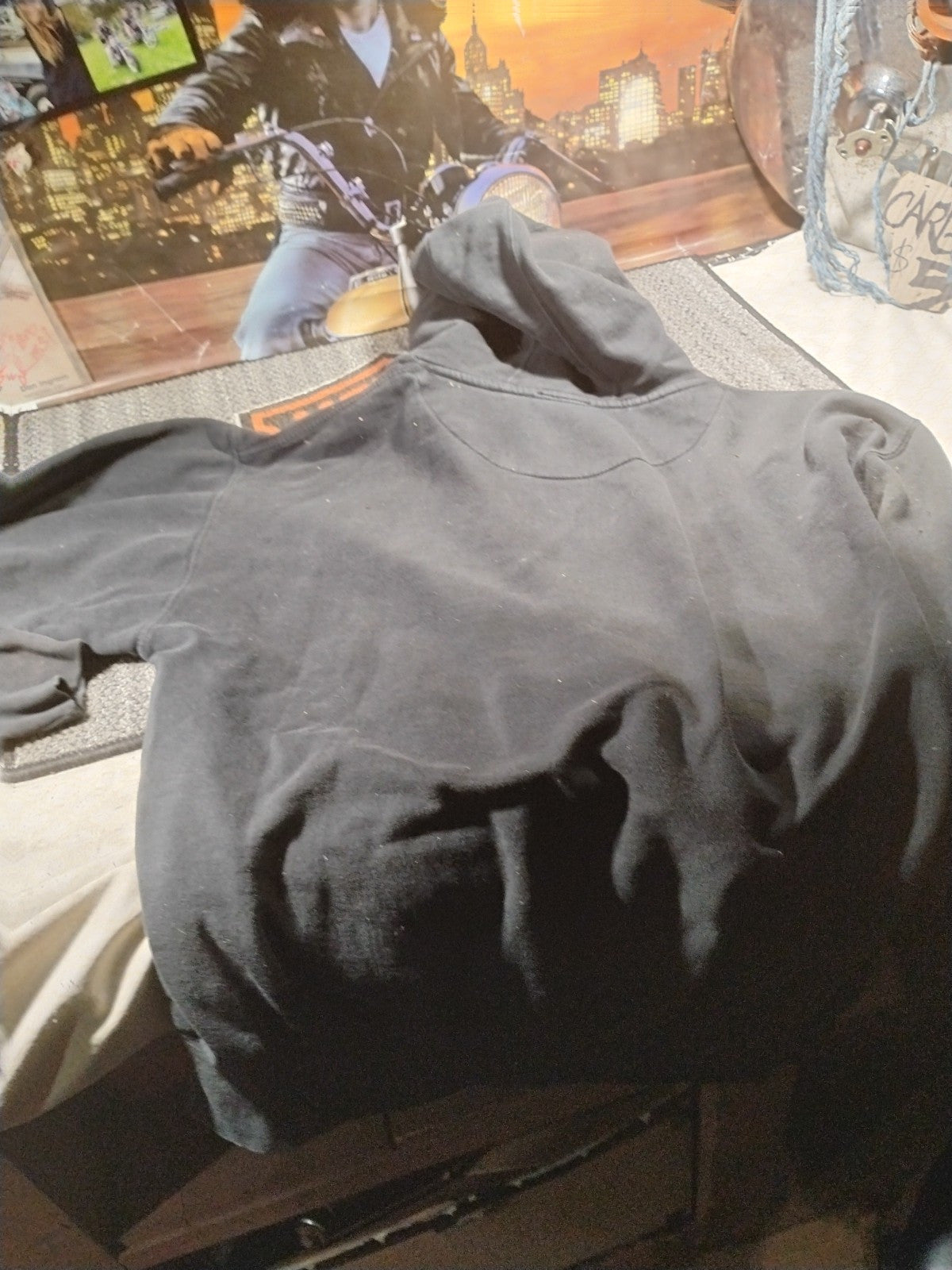 NRA National Rife Association Hoodie Womens Large M Black Graphic Spellout 