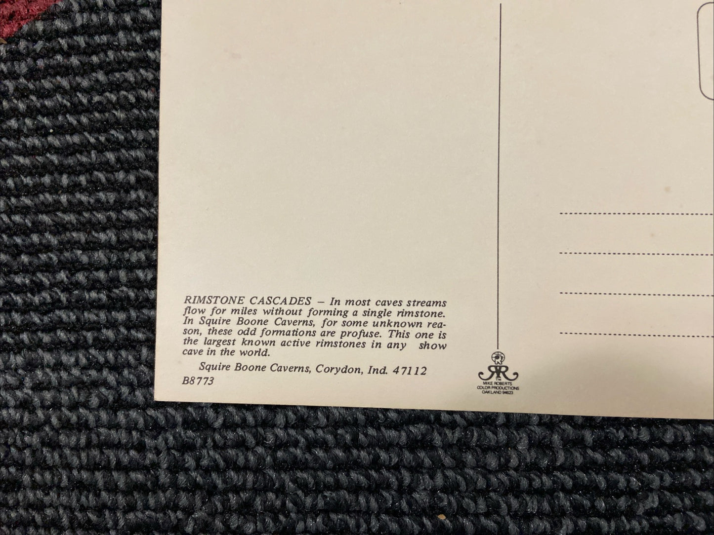 Lot Of 3 Vintage Postcards Squire Boone Caverns Indiana