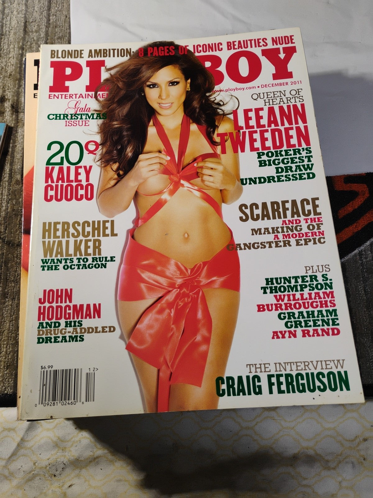 December 2011 Playboy Magazine - Leeann Tweeden Cover & Rainy Day Jordan Playmat