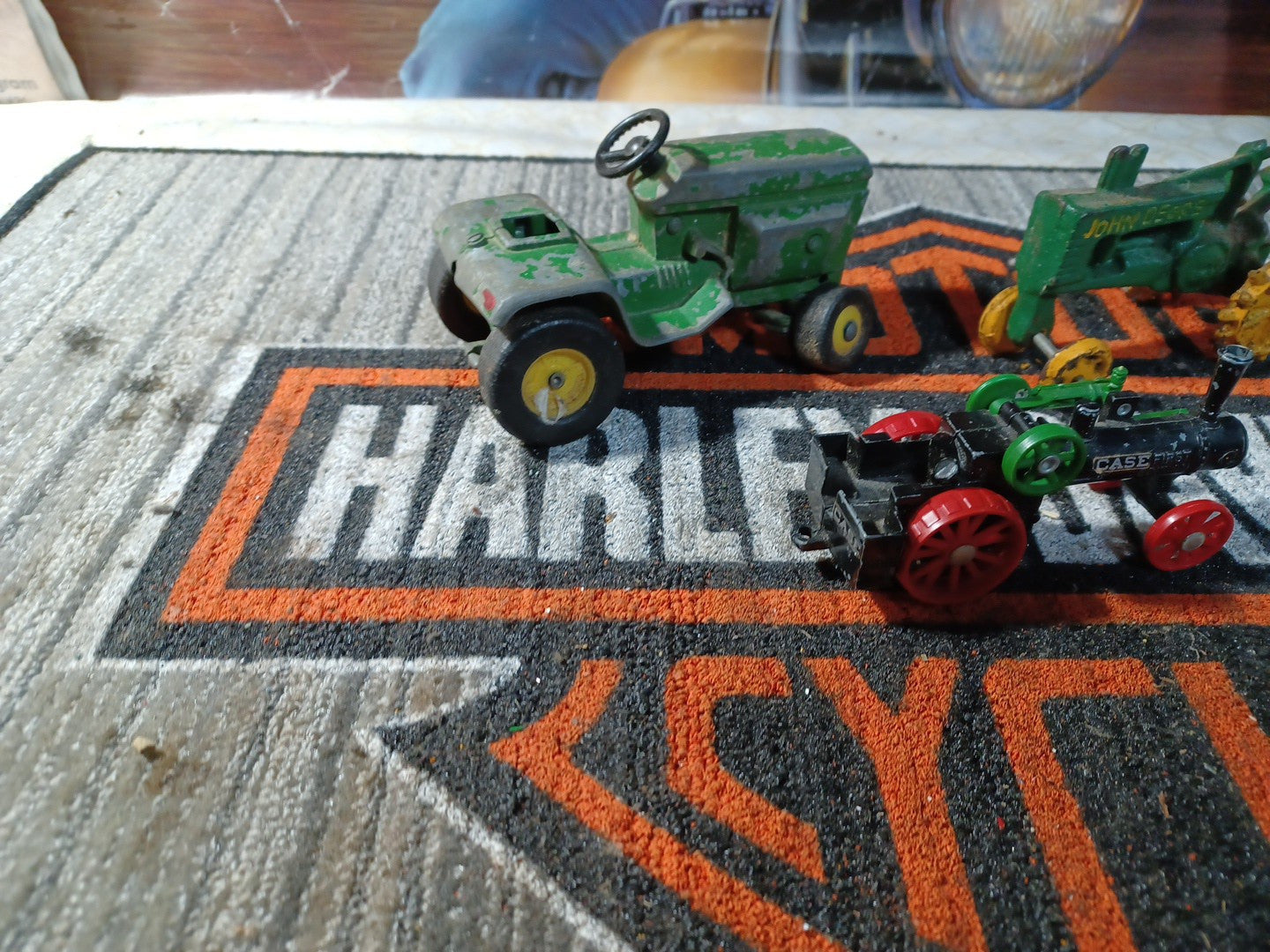 Antique Case Train And John Deere Tracktor Collection Lot