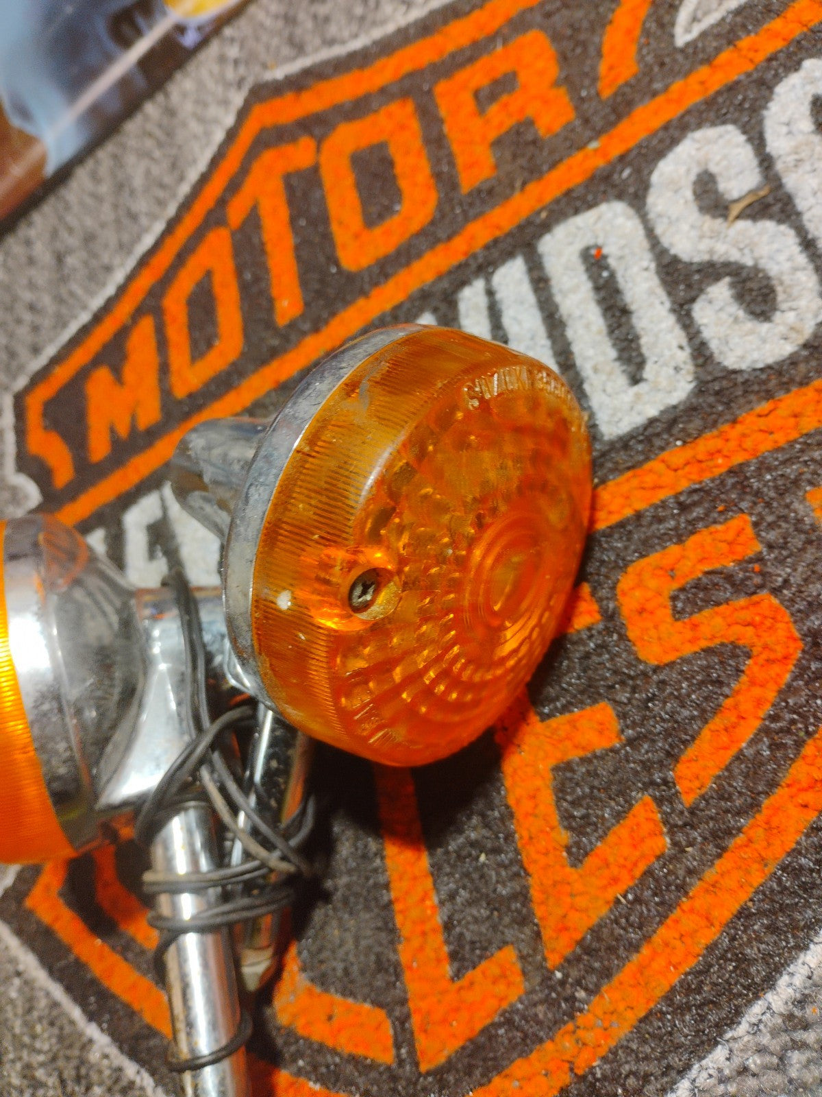 Vintage Suzuki Left & right rear turn signals blinker set Pair WORKING! 