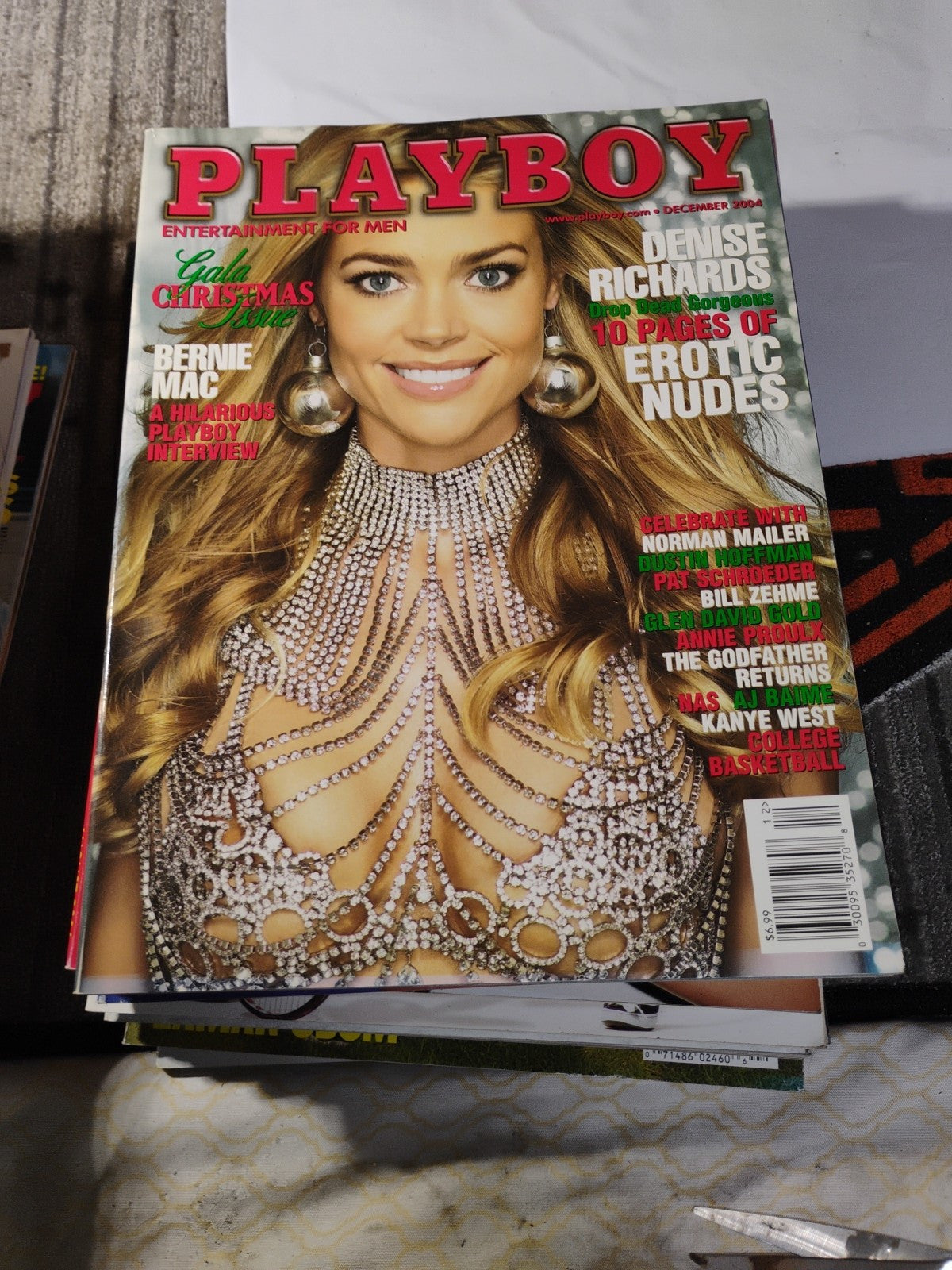 Vtg PLAYBOY Magazine Bernie Mac Denise Richards Nudes December 2004 Centerfold