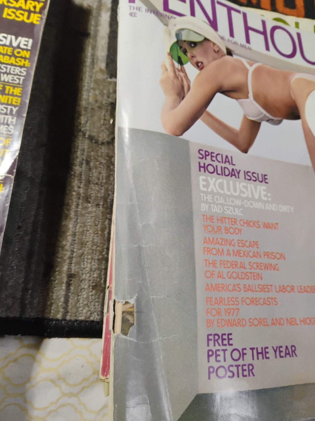 Vintage Penthouse Magazine - Holiday January 1977: CIA Intrigue, Prison E