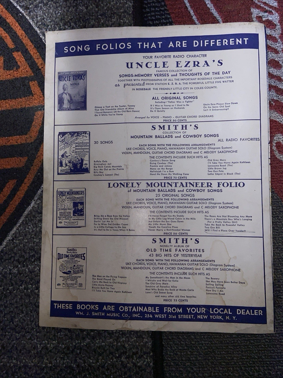 Home On The Range Sheet Music 1938