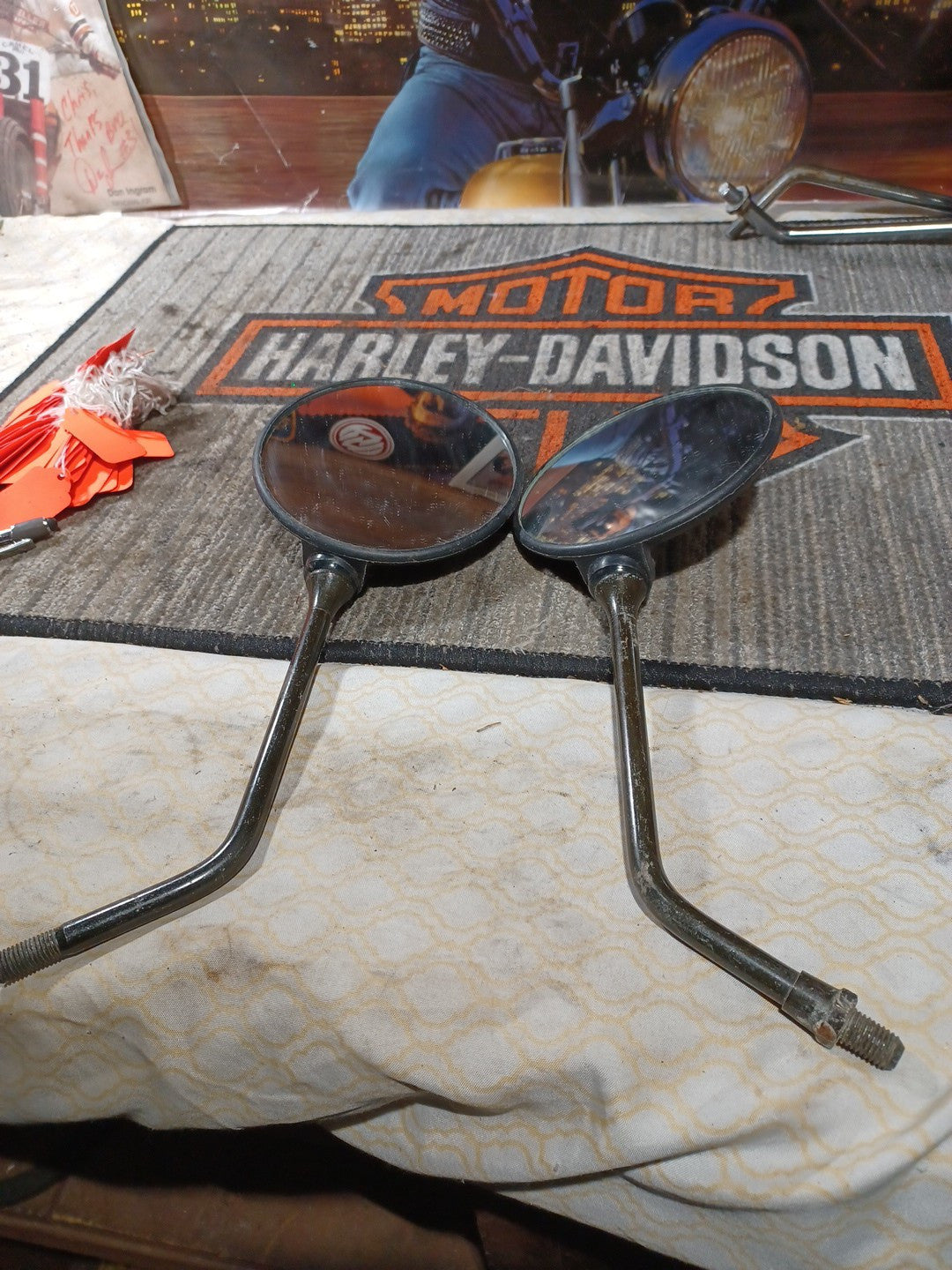 2009 UMA YYAMAHA ZW125 RIGHT LEFT SIDE MIRRORS OEM