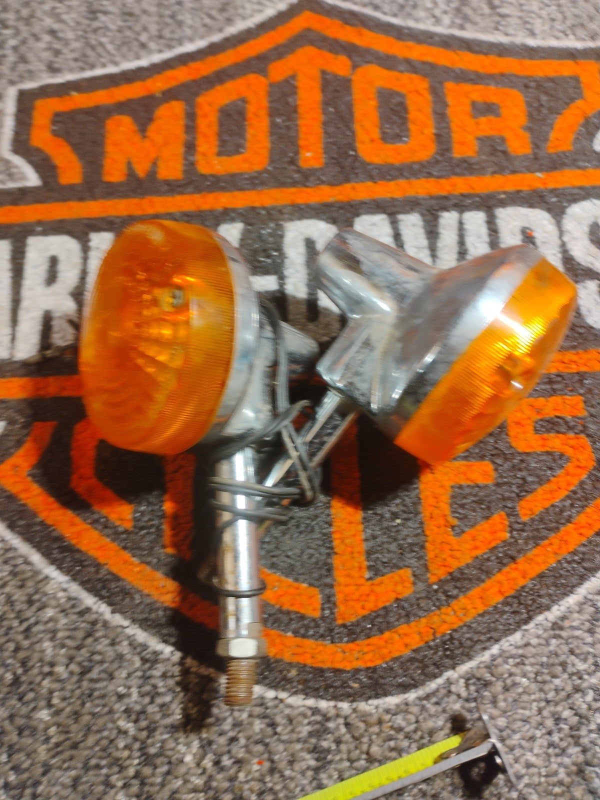 Vintage Suzuki Left & right rear turn signals blinker set Pair WORKING! 