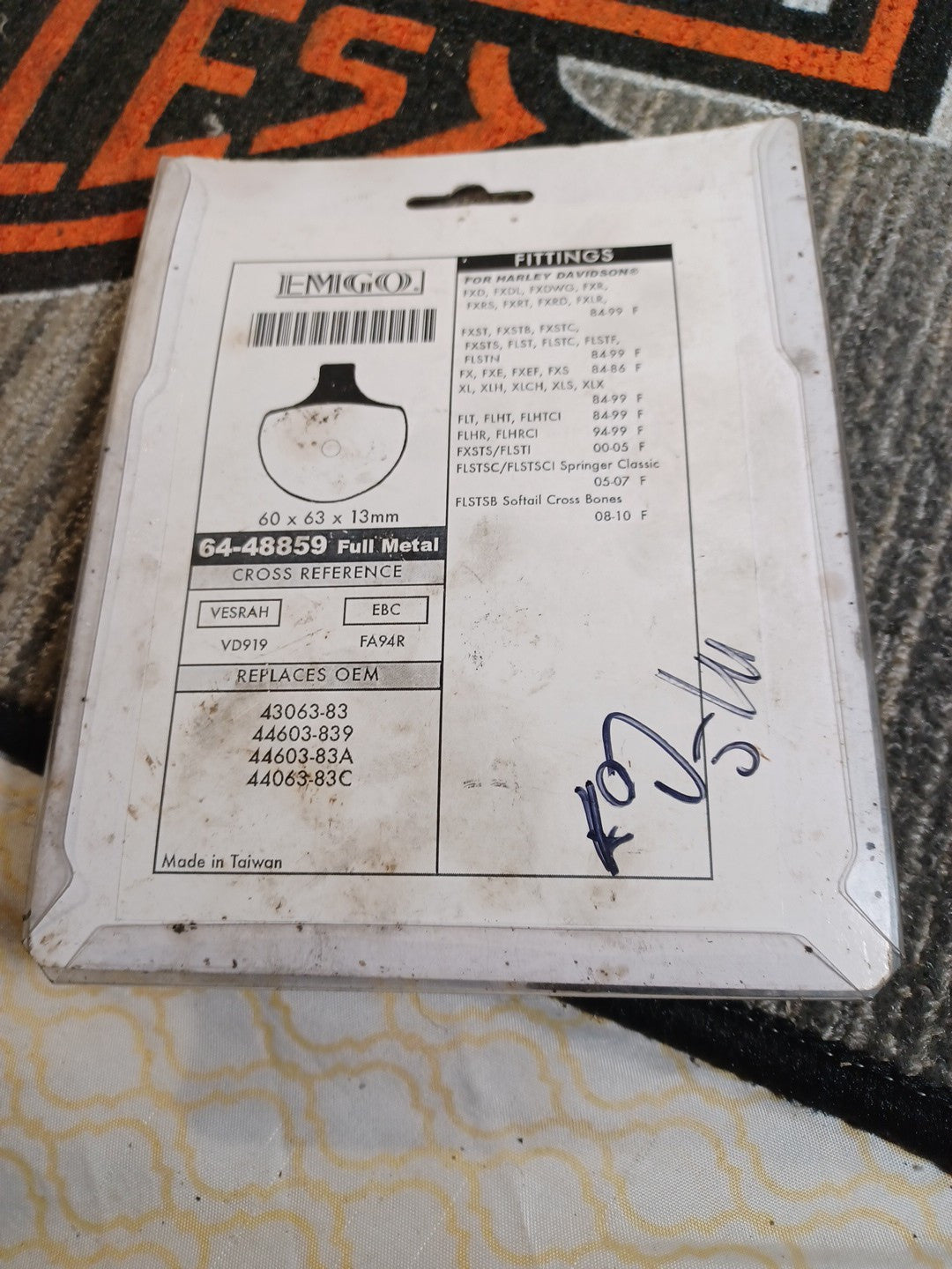 Harley Brake Emigo Disc Brake Pads 64-48859