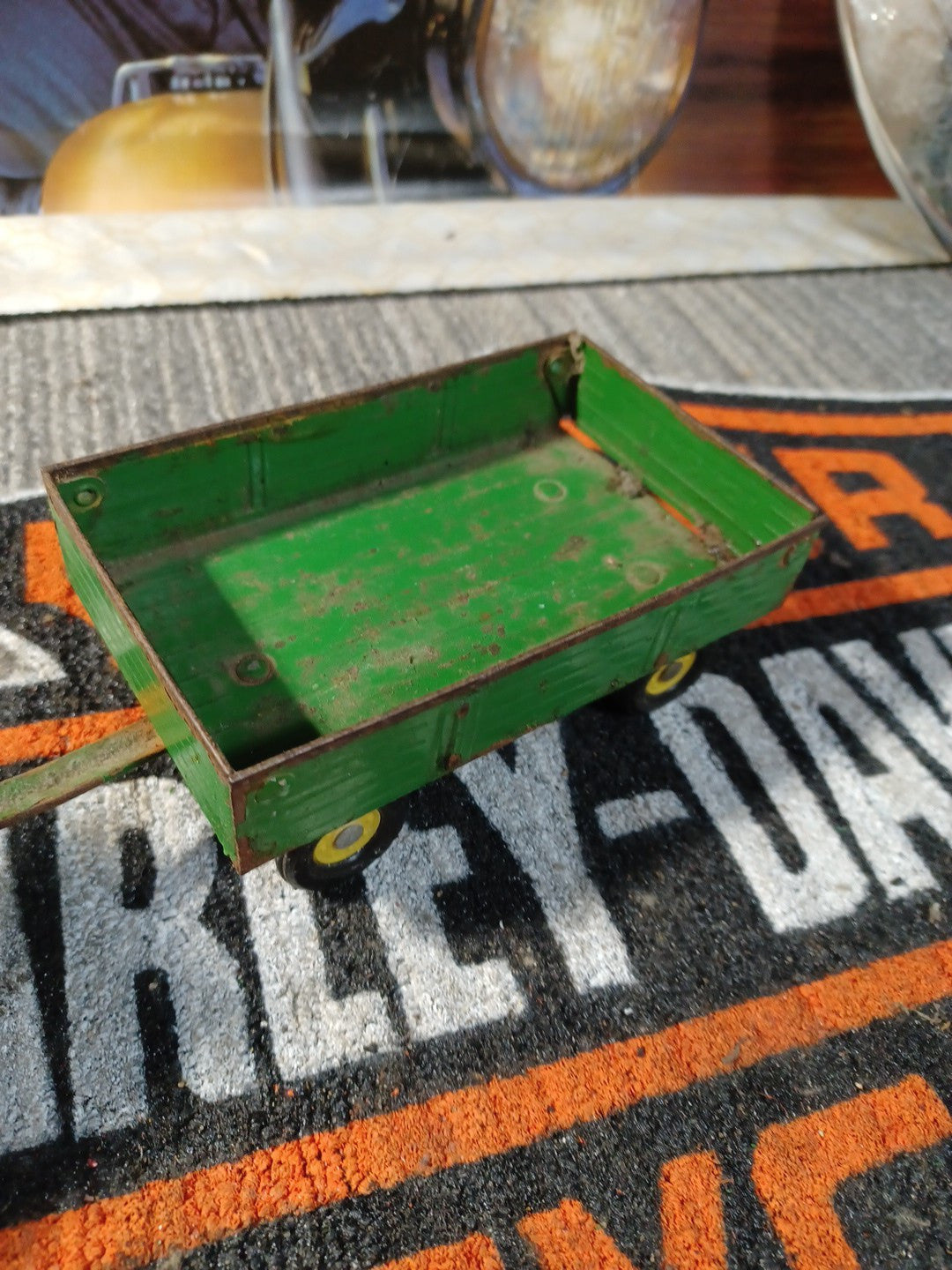 JOHN DEERE  TRACTOR and a FARM WAGON ERTL