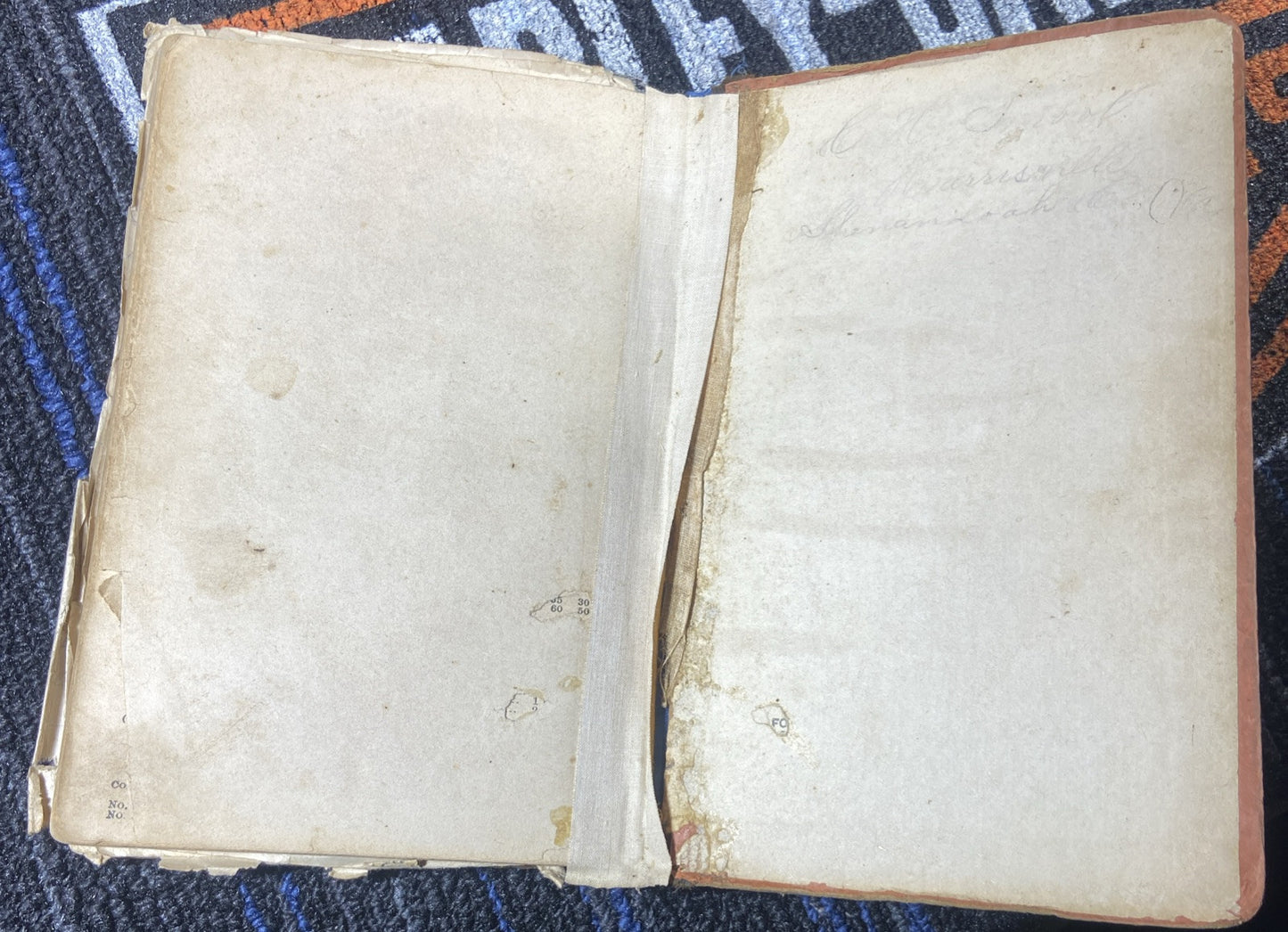 Gospel Hymns No. 5,  Sunday School Ira D. Sankey 1887 & Handwritten hymn Lyrics