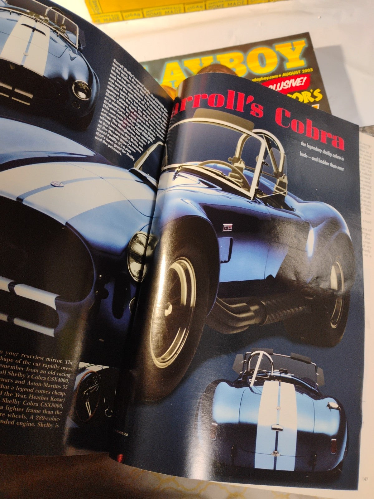 February 2000 Playboy Magazine - Angie Everhart, Jeff Bezos, The Sopranos Featur