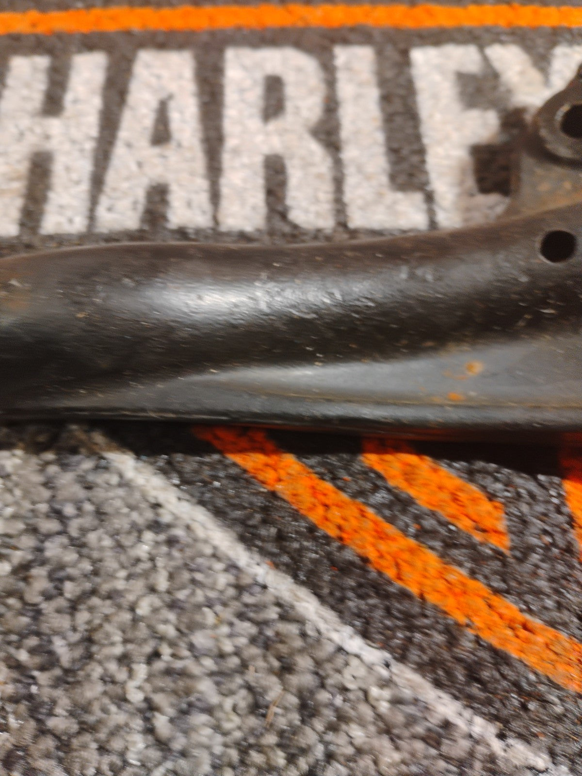 Harley Dyna Super Wide Glide Low Rider Black Rear Exhaust Mount Bracket 65695-06