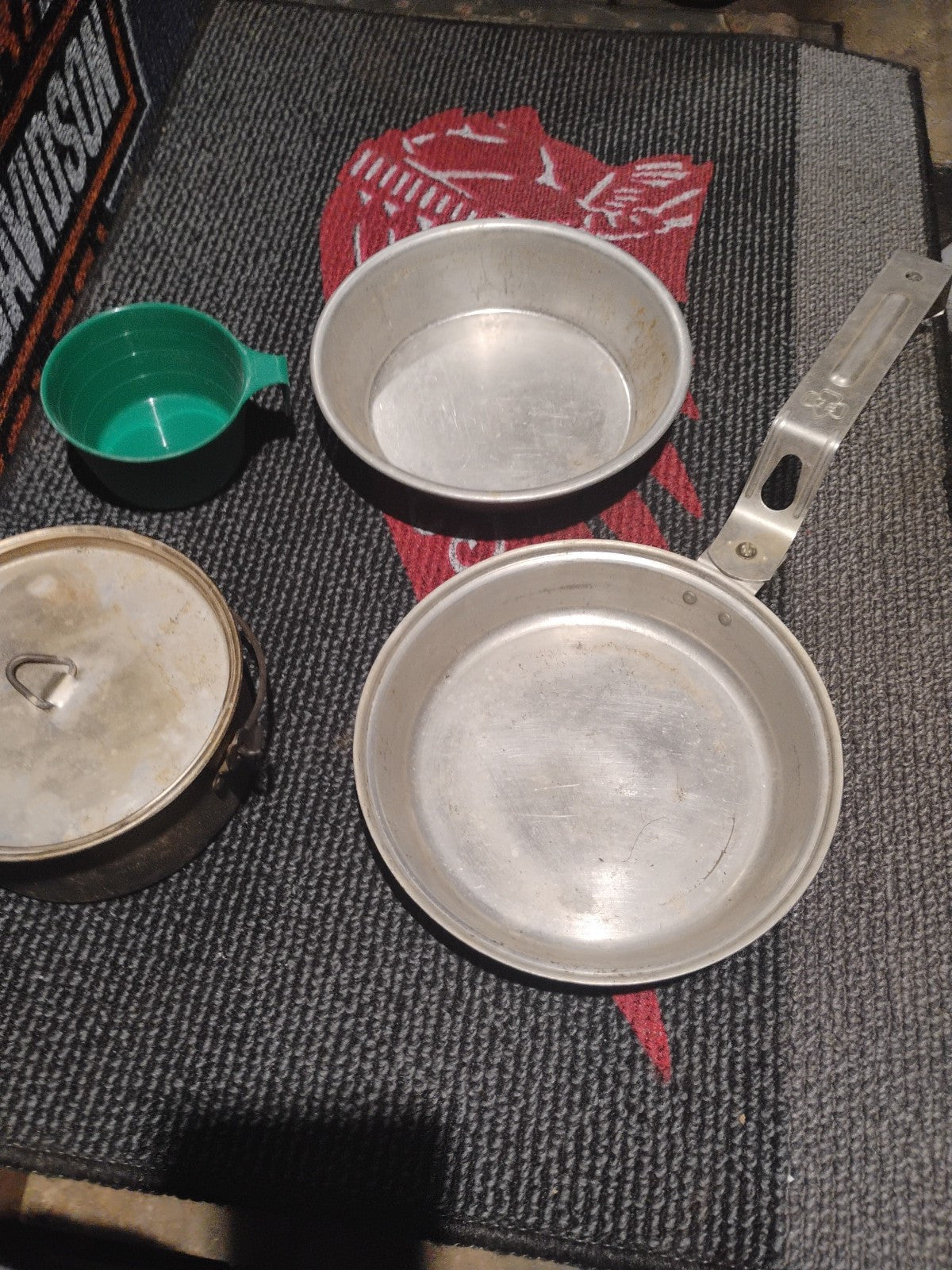 Vintage Boy Scouts of America Mess Kit Cooking Camping Set Missing Canvas Bag