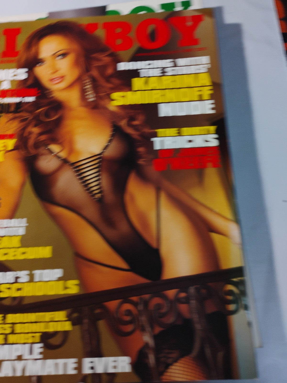 May 2011 Playboy Magazine - Karina Smirnoff Cover & Playmate Sasha Bonilova - 