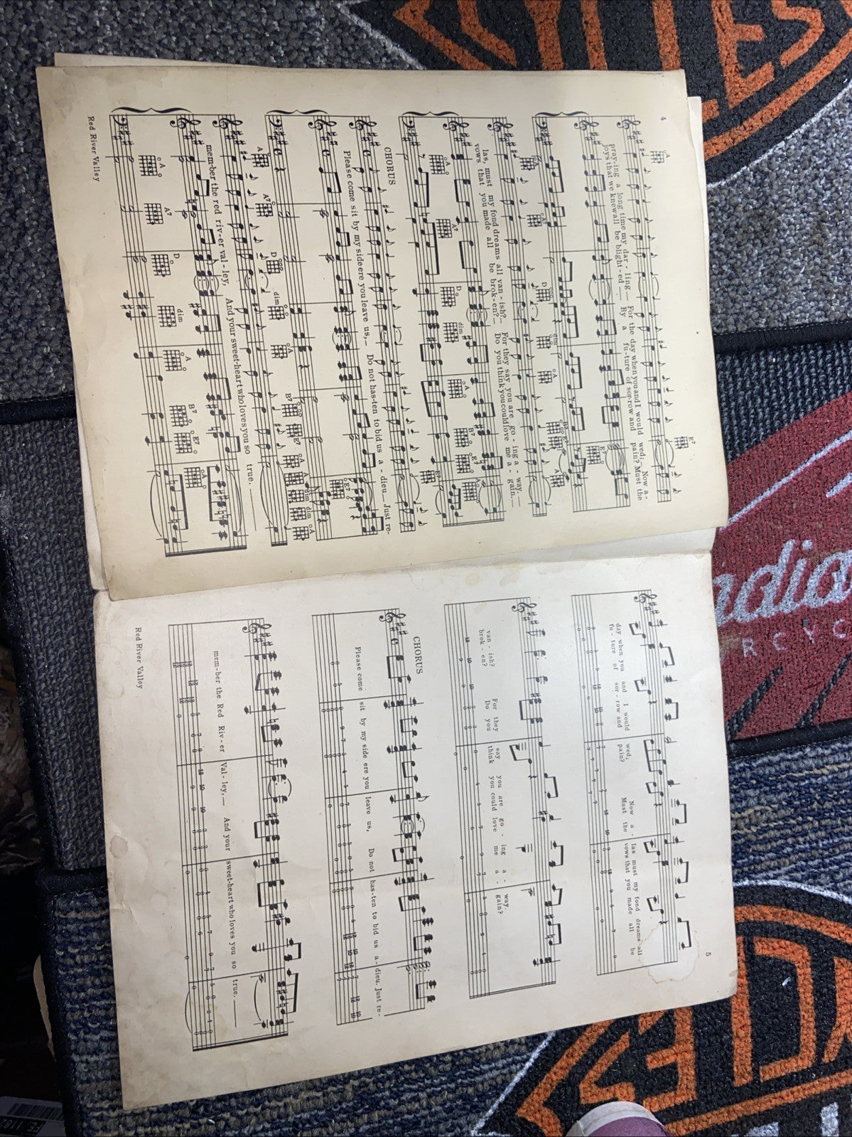 Red River Valley Vintage Sheet Music 1937