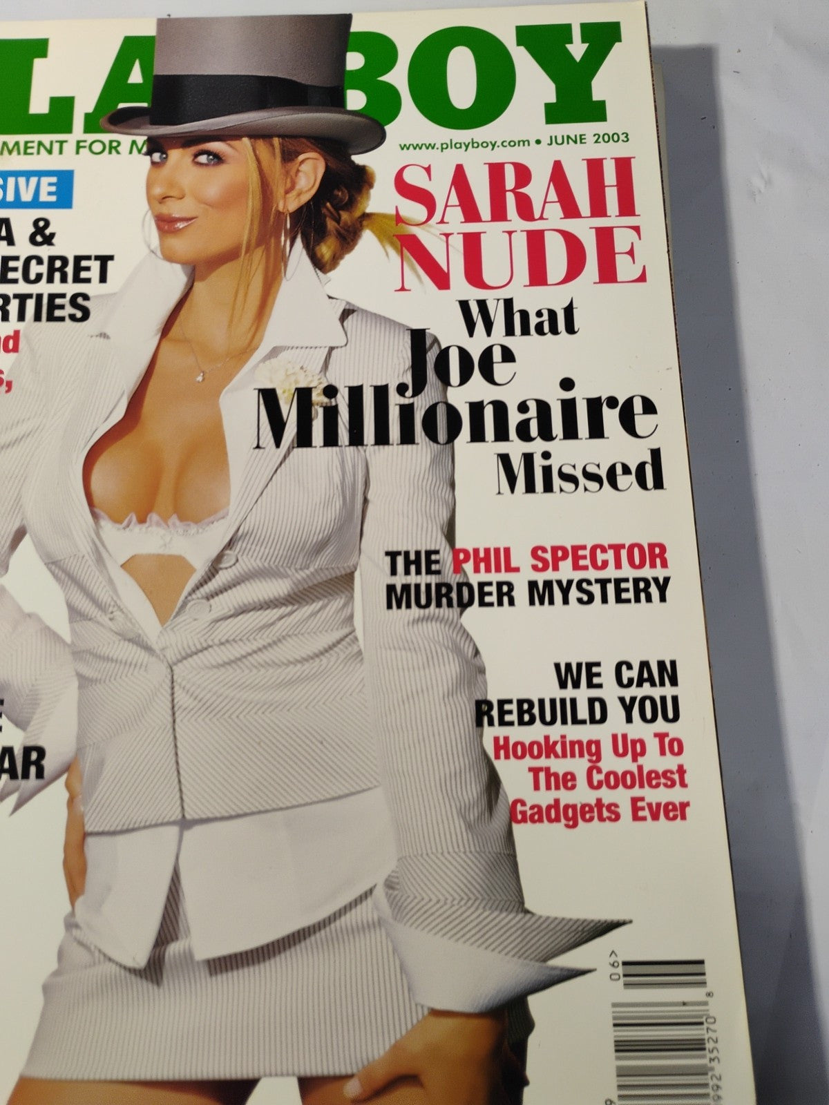 June 2003 Playboy Magazine - Tailor James & Joe Millionaire Sarah - Like