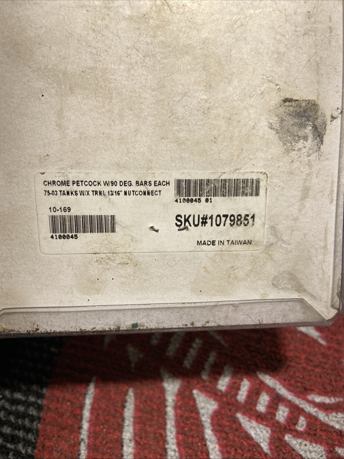 J&P Cycles Replacement Chrom Petcock Left Side spout style SKU#1041441 PIN720035