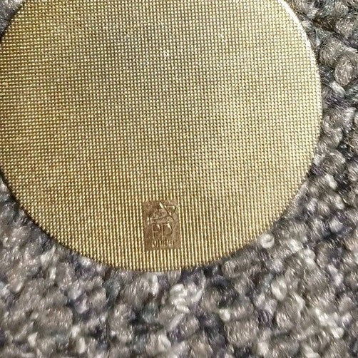 Blue Cross Blue Shield Gold Tone Motown Record Style Collectible Keychain 