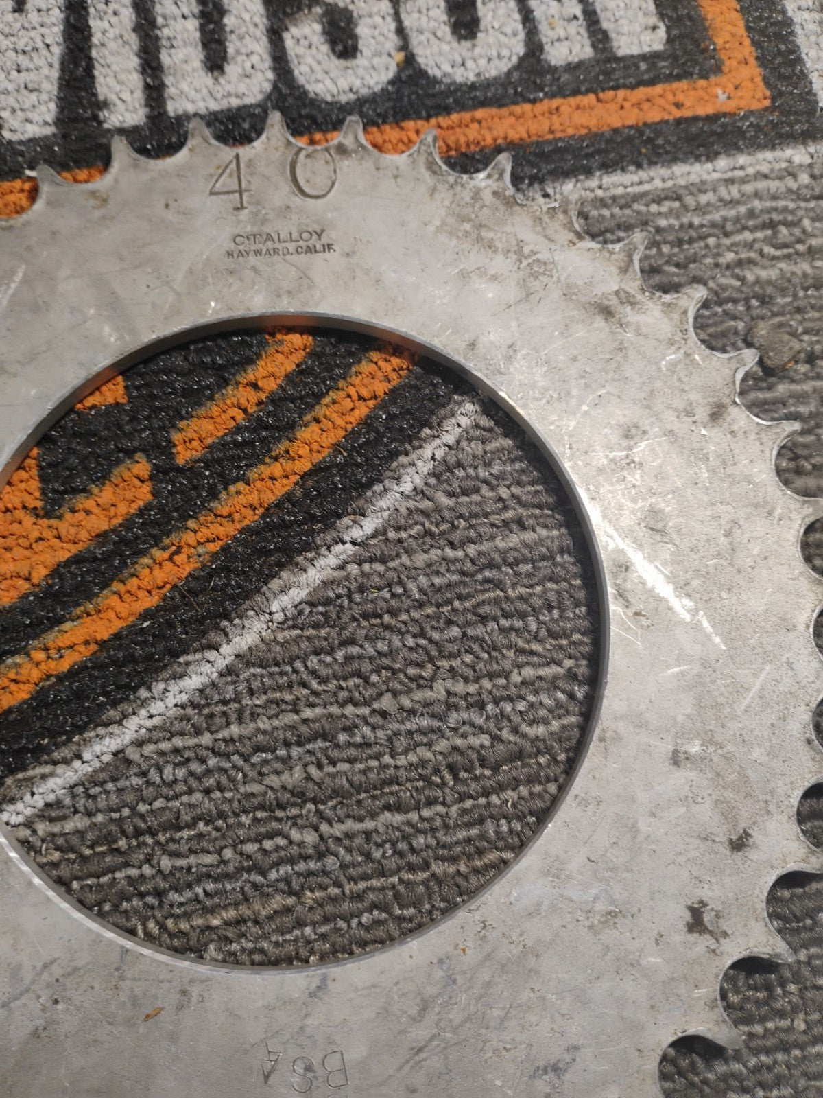 Vintage Flat Track Racin 40 Tooth CTA Alloy Hayward California BSA Rear Sprocket