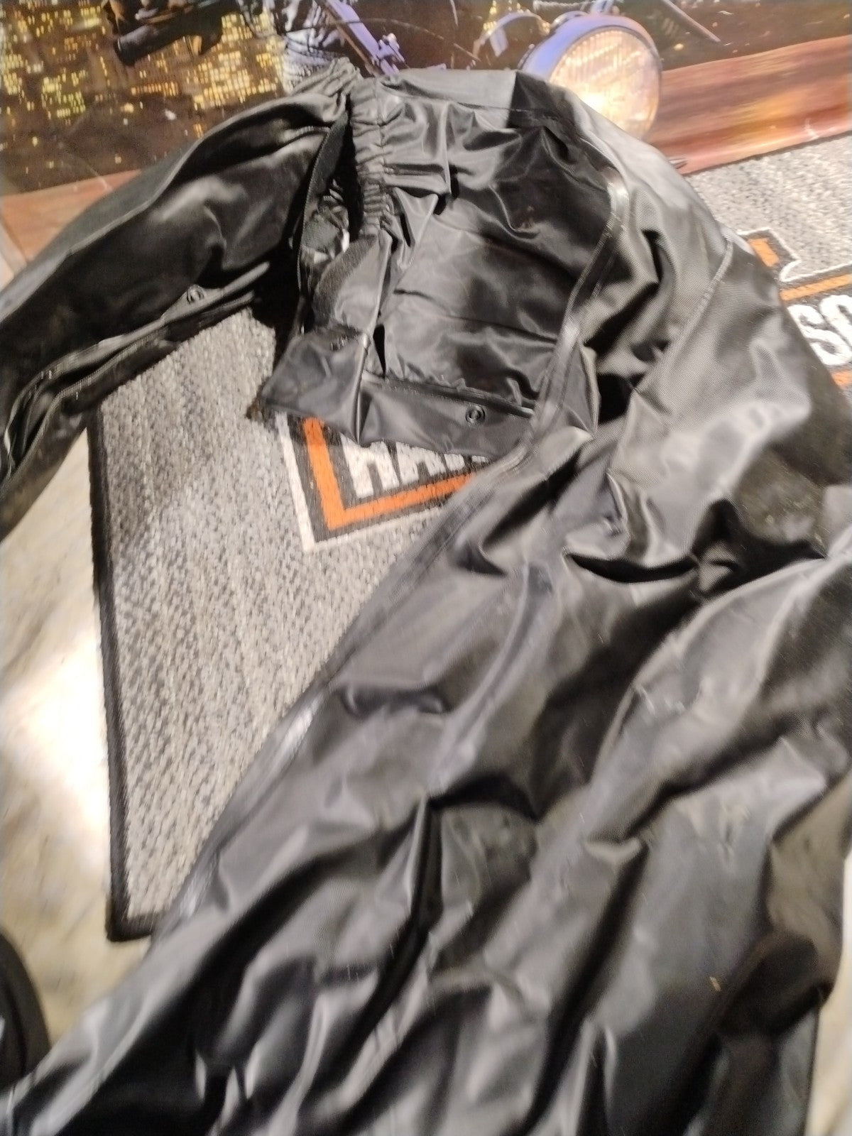 First Gear Motorcycle Pants Mens Extra Large 32x32 Black Splash Rain Riding