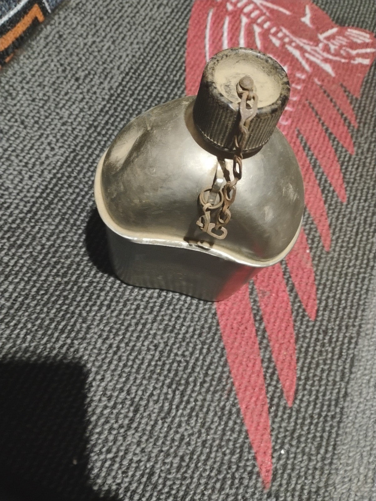 Vintage 1945WWII Canteen G.R.&F. CO  w/ Canvas Holder